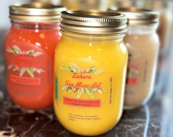 Sea Moss Gel - Wild Harvested Raw Organic and Fruit Flavored Sea Moss Gel