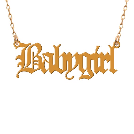 Babygirl necklace silver deals
