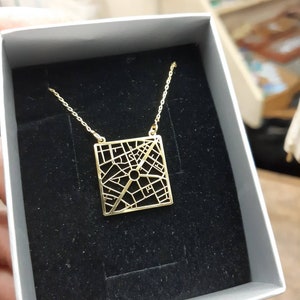 Create your map jewelry Map Necklace City necklace Where you live your memories Special Gifts image 4
