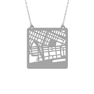 Create your map jewelry Map Necklace City necklace Where you live your memories Special Gifts image 3