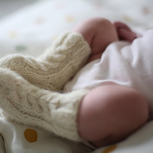 BRAID - Baby Socken aus Wolle - Geschenk für die neue Mutter - Neugeborene Socken