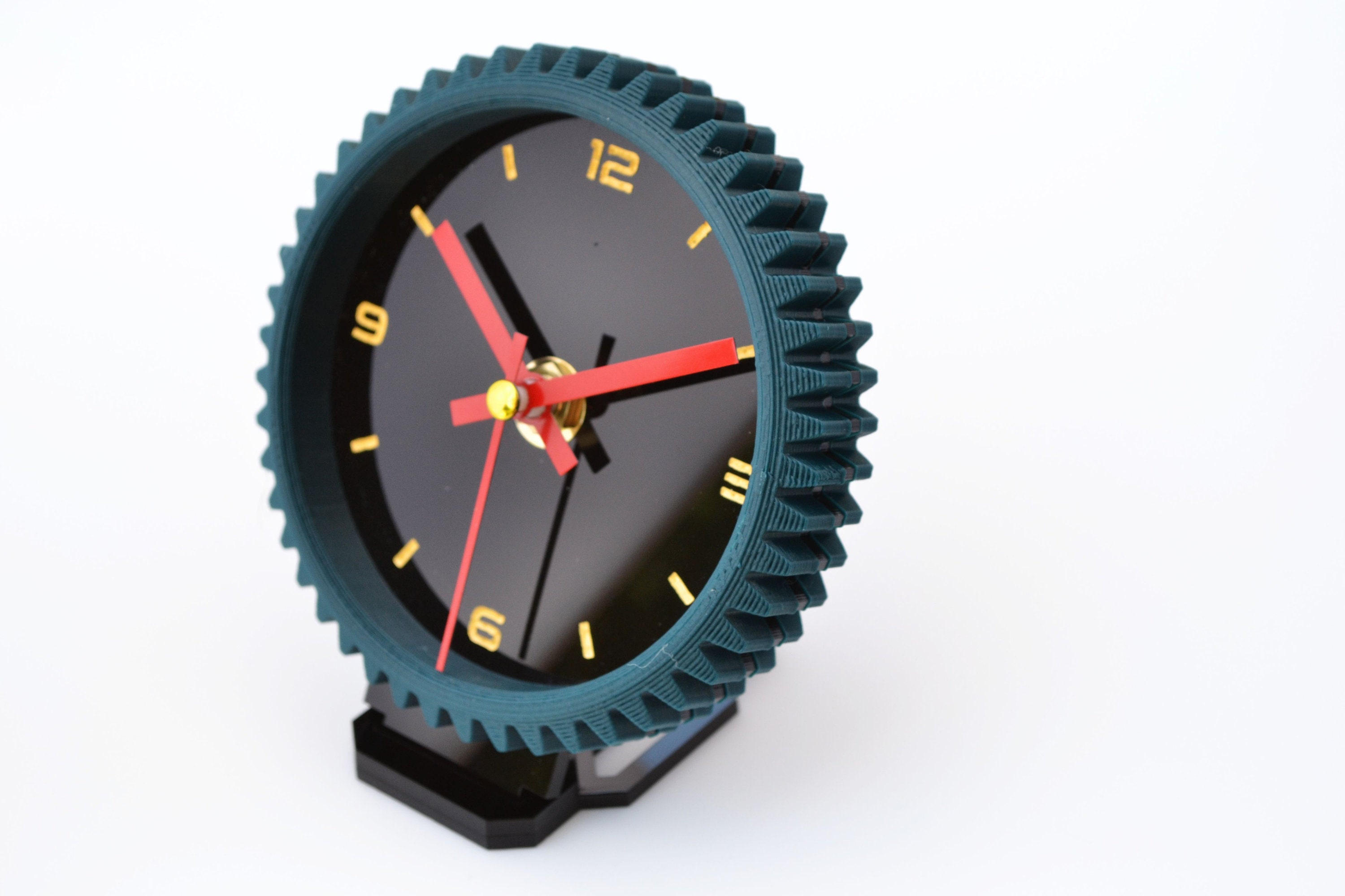 Gear Table Clock With Multi Angle Stand. for Etsy