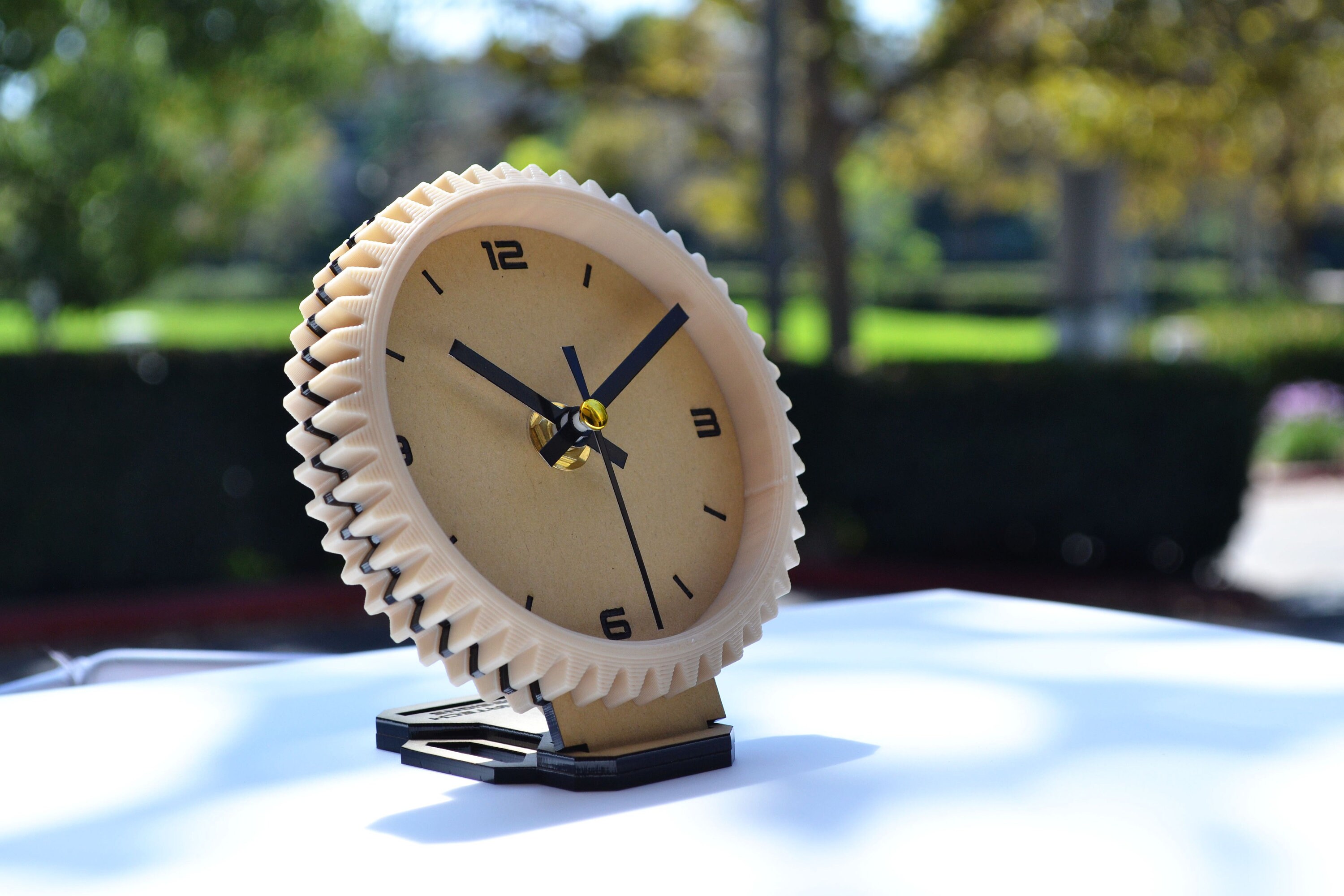 Gear Table Clock With Multi Angle Stand. for Etsy