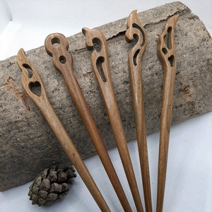 Brown Sandalwood Hair Sticks