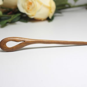 Dark Brown Hair Stick Loop