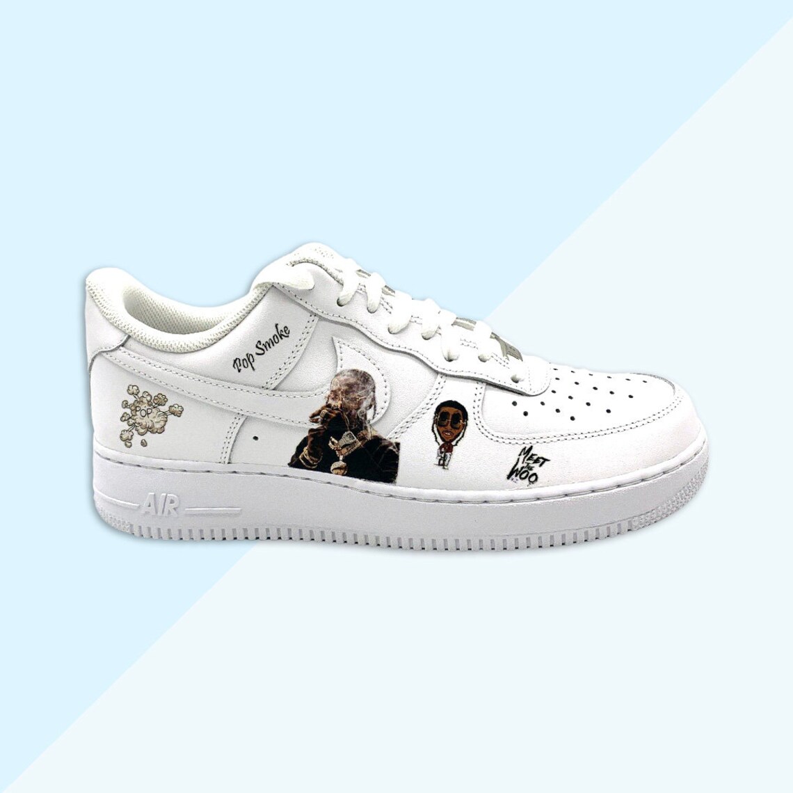 Custom Air Force 1 POP SMOKE Etsy