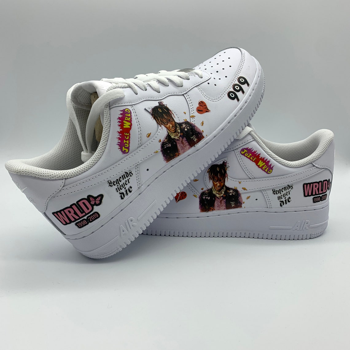 Nike Air Force 1 / Juice WRLD Custom 2.0 | Etsy