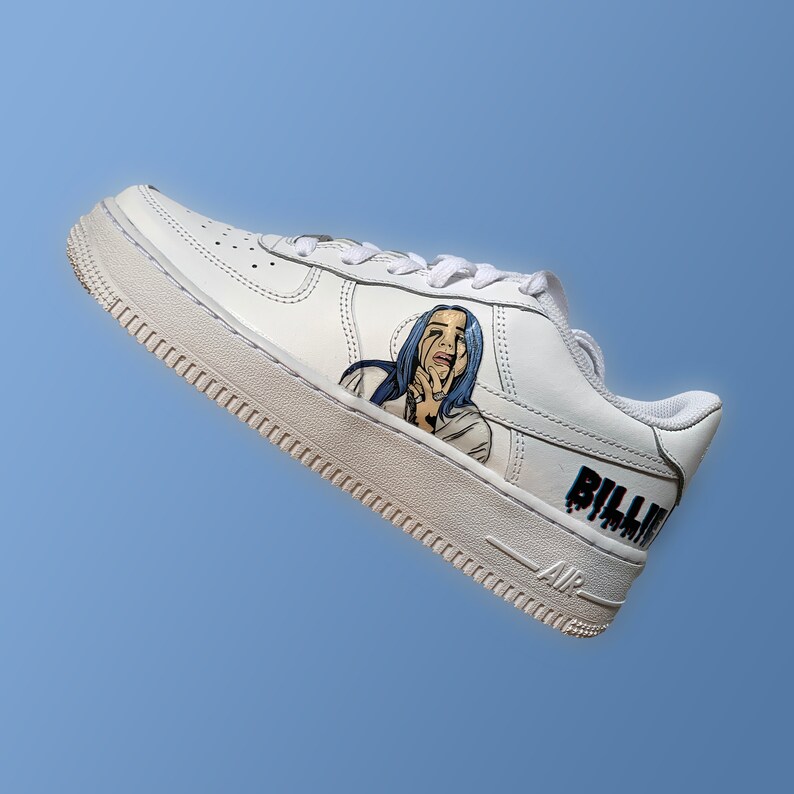 Nike Air Force 1 / Billie Eilish Custom | Etsy
