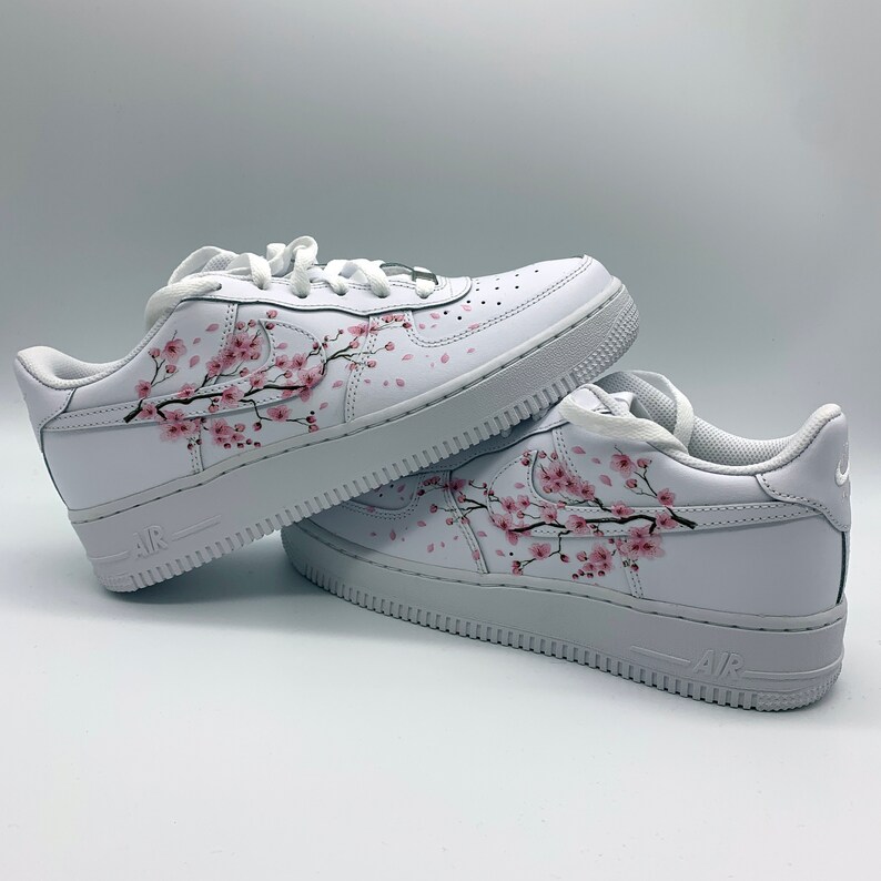 nike air force blue flower