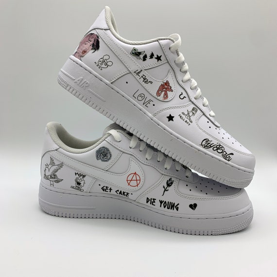 lil peep custom air forces