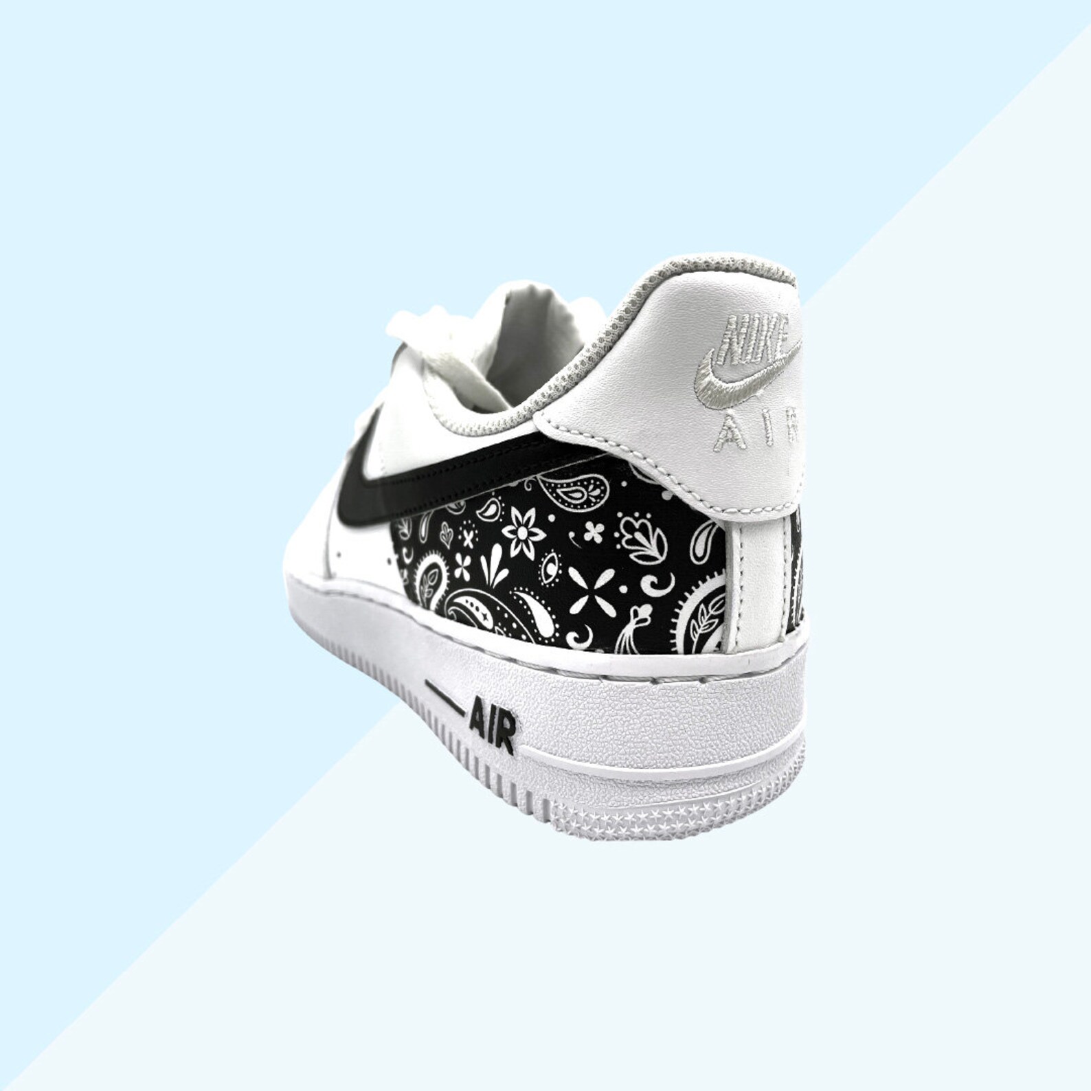 Custom Air Force 1 BLACK BANDANA | Etsy