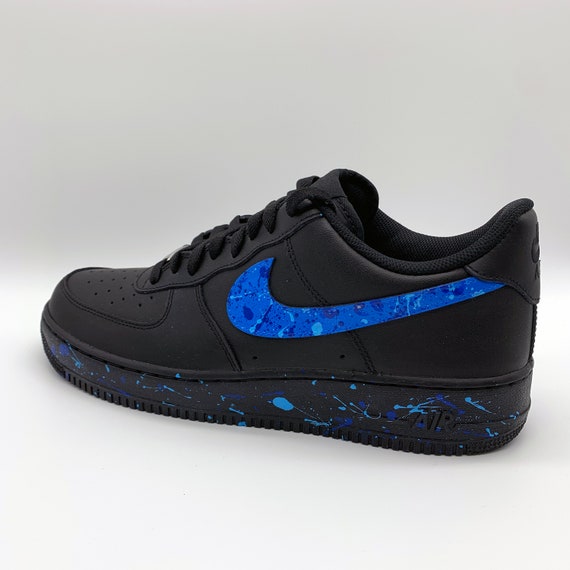 nike air force 1 scribble blue