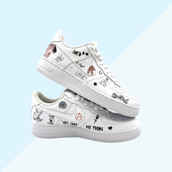 Custom Air Force 1 lil Peep | Etsy 