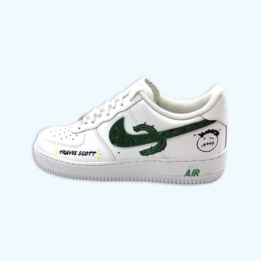 Nike Air Force 1 / Travis Scott Cactus Jack Sneaker Custom | Etsy