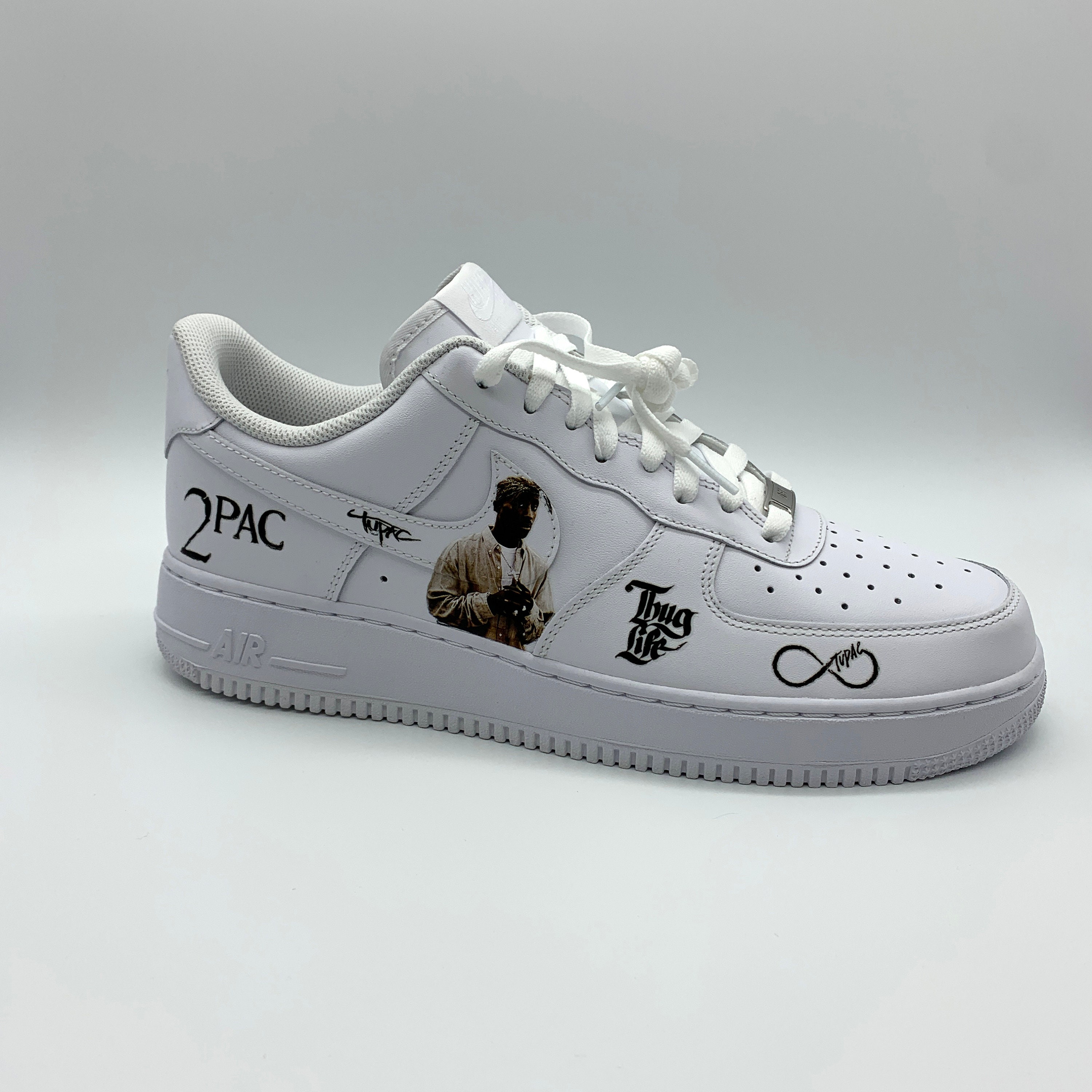 Nike Air Force 1 / Tupac Custom | Etsy