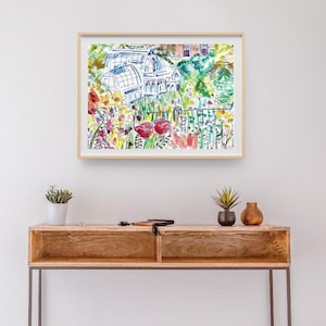 Smith College Botanic Garden Watercolor Print - Botanical Art Inspired by Northampton, MA 5x7, 8x10