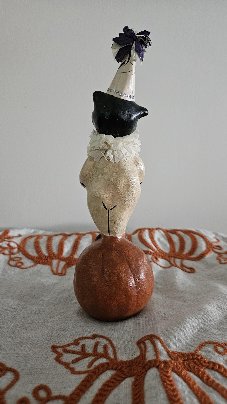 Halloween Cat and Jackolantern Etsy