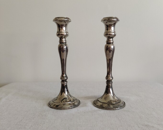 Godinger Candle Holders / Godinger Silver Art / Vintage Candle Etsy