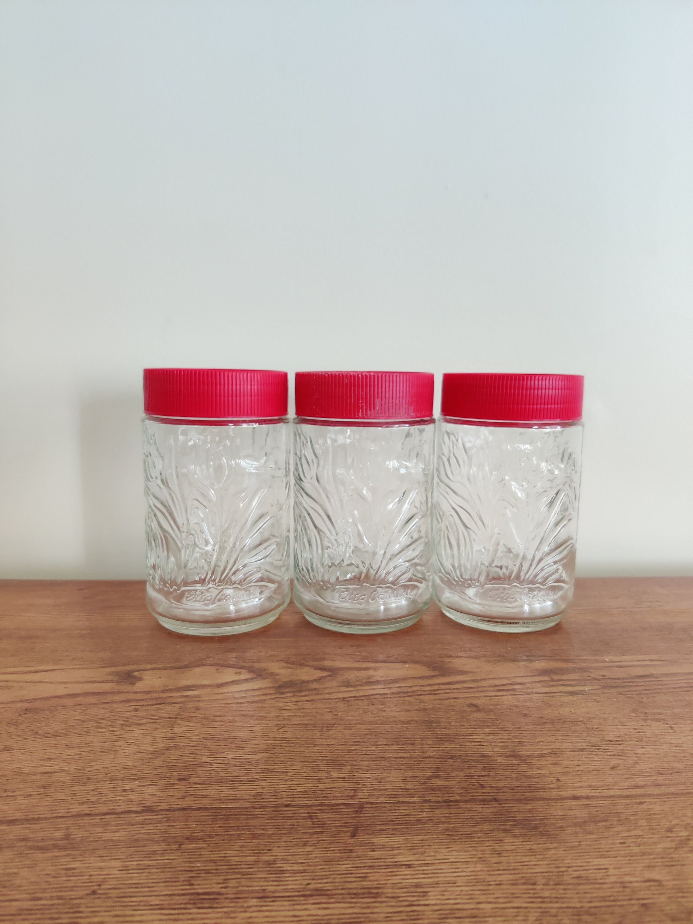 Anchor Hocking Cannister Set Oleg Cassini Tulip Jars Vintage Folgers Tulip Cannisters Vintage Kitchen Etsy India