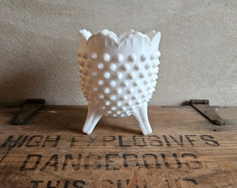 Fenton Milk Glass / Fenton Hobnail Vase