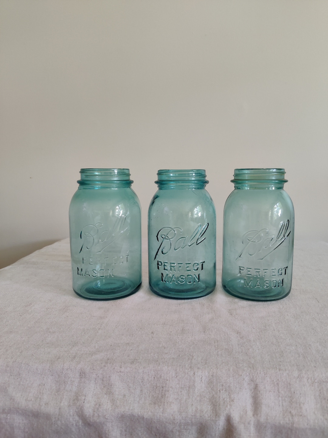ball-perfect-mason-jars-blue-mason-jars-vintage-ball-masons-etsy