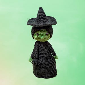 Wicked Witch Handmade Crochet Doll | Elphaba | Wizard of Oz & Wicked Inspired Gift