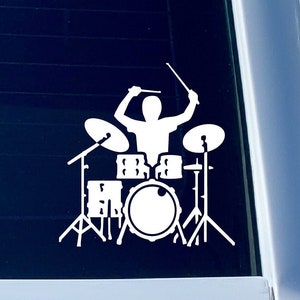 Drummer Boy Crossbones TP 421 vinyl 6" Decal Sticker snare bass pedal drumset Drummer Boy Crossbones TP 421 vinyl 6" Decal Sticker snare bass pedal drumset