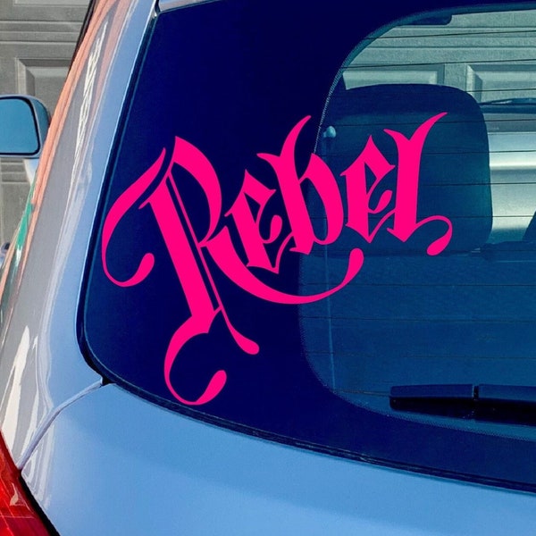 Rebel decal, southern, redneck sticker high quality uv resistant vinyl decal sticker truck stripe, car graphic, jetski decal, motorcycle art