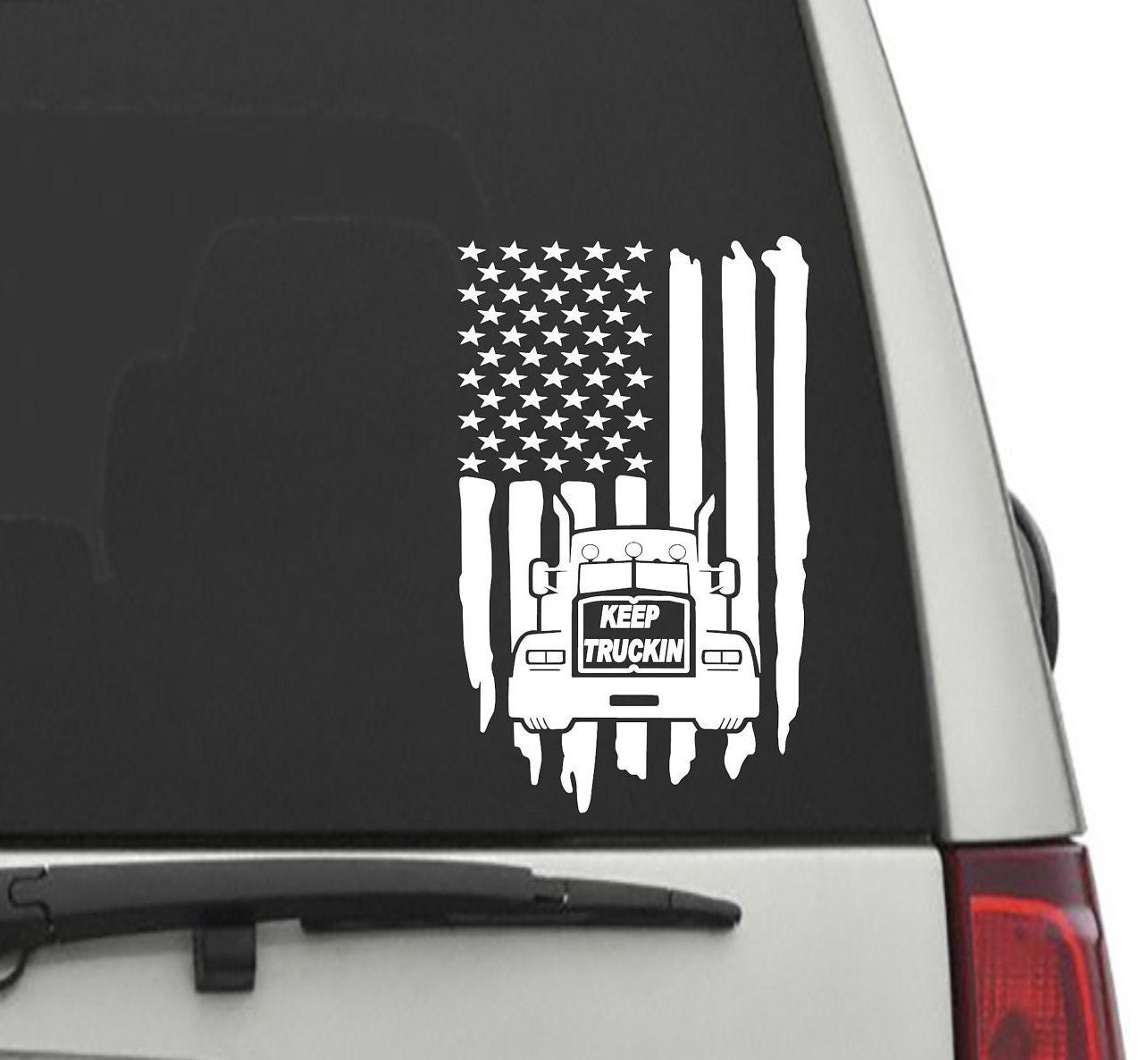 American Flag Semi Truck Driver Gifts Truck Lovers Trucker - Truck Driver -  Magnet