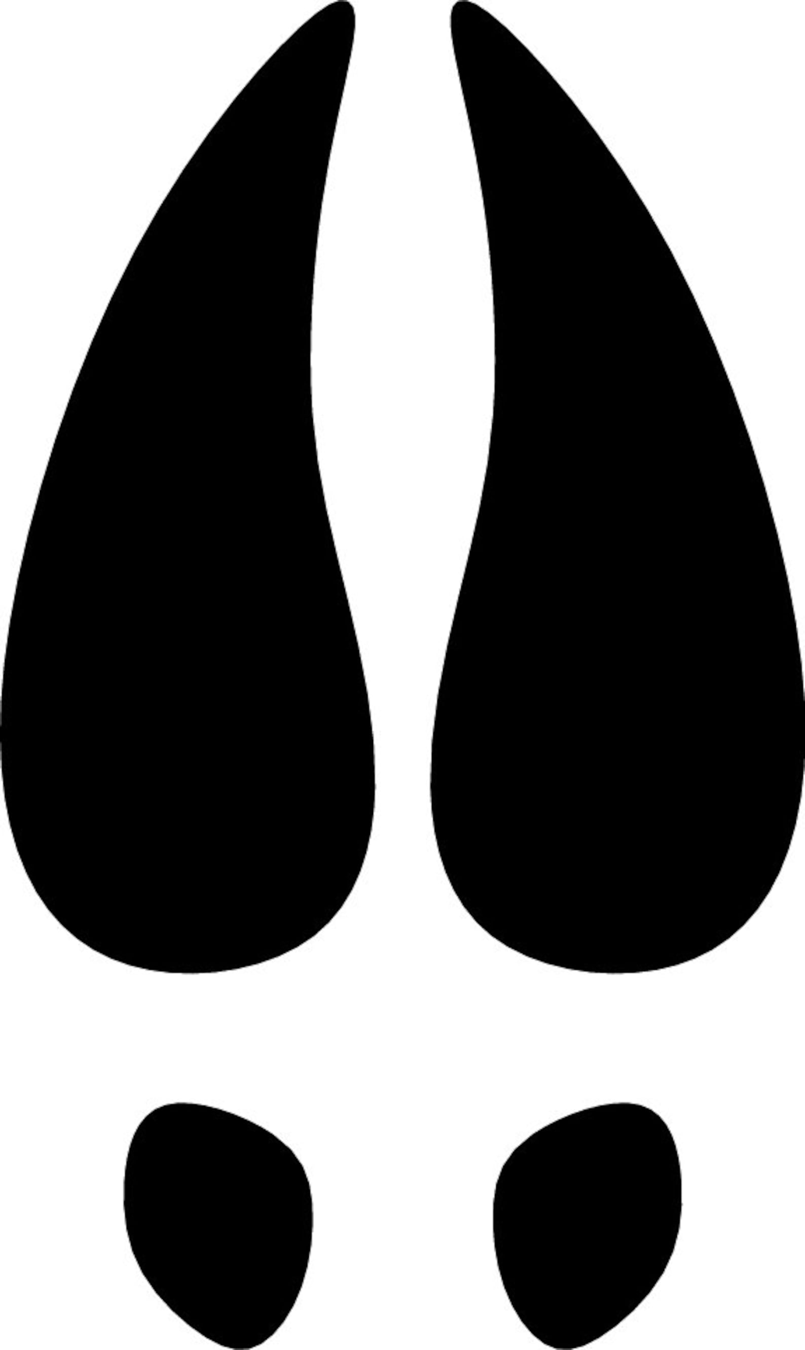 Deer print decal deer hoof hunting decal redneck truck Etsy