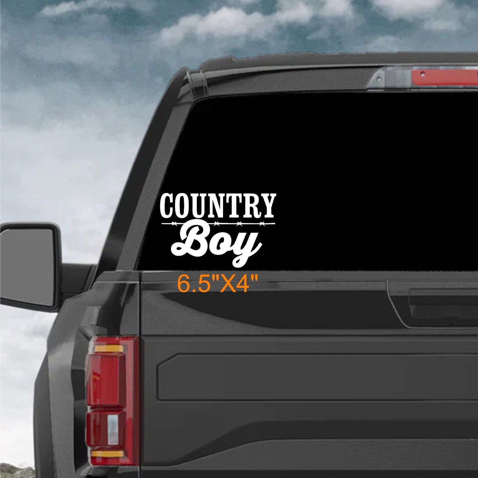 Country Boy Decal, Cowboy Truck Sticker, Redneck Car Graphics, Western ...