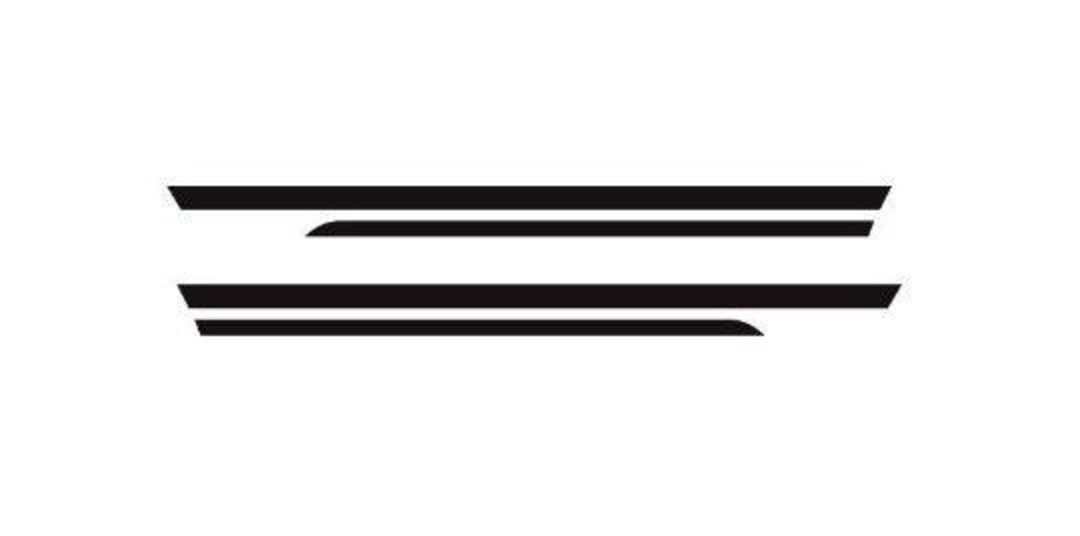 Double Line Side Stripe Racing Any Car Vehicle Graphic 3m Vinyl Sticker ...