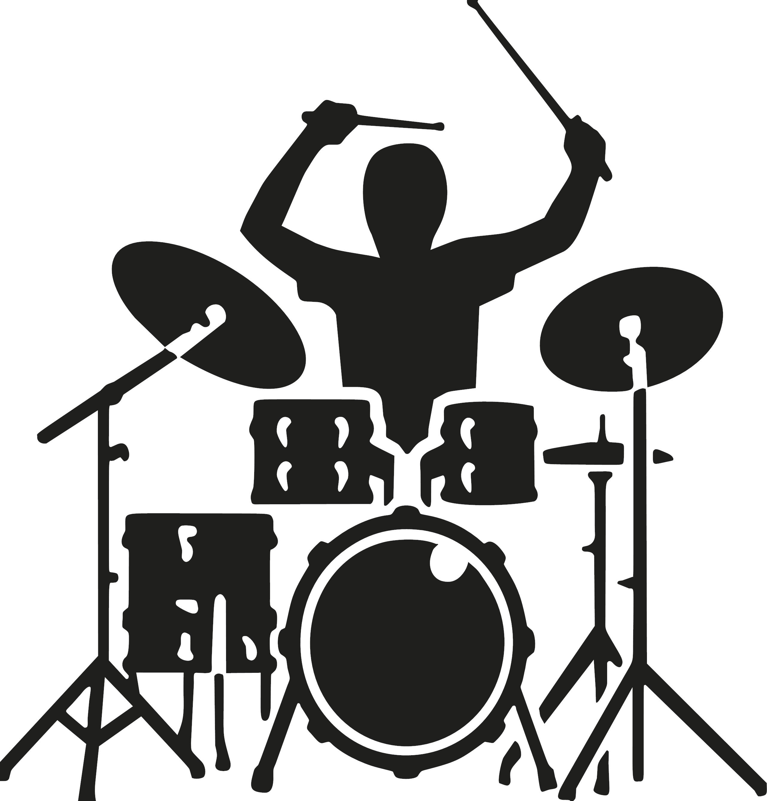 Drummer & Kit decal Drum Kit drumming sticker Drum Kit Etsy Italia