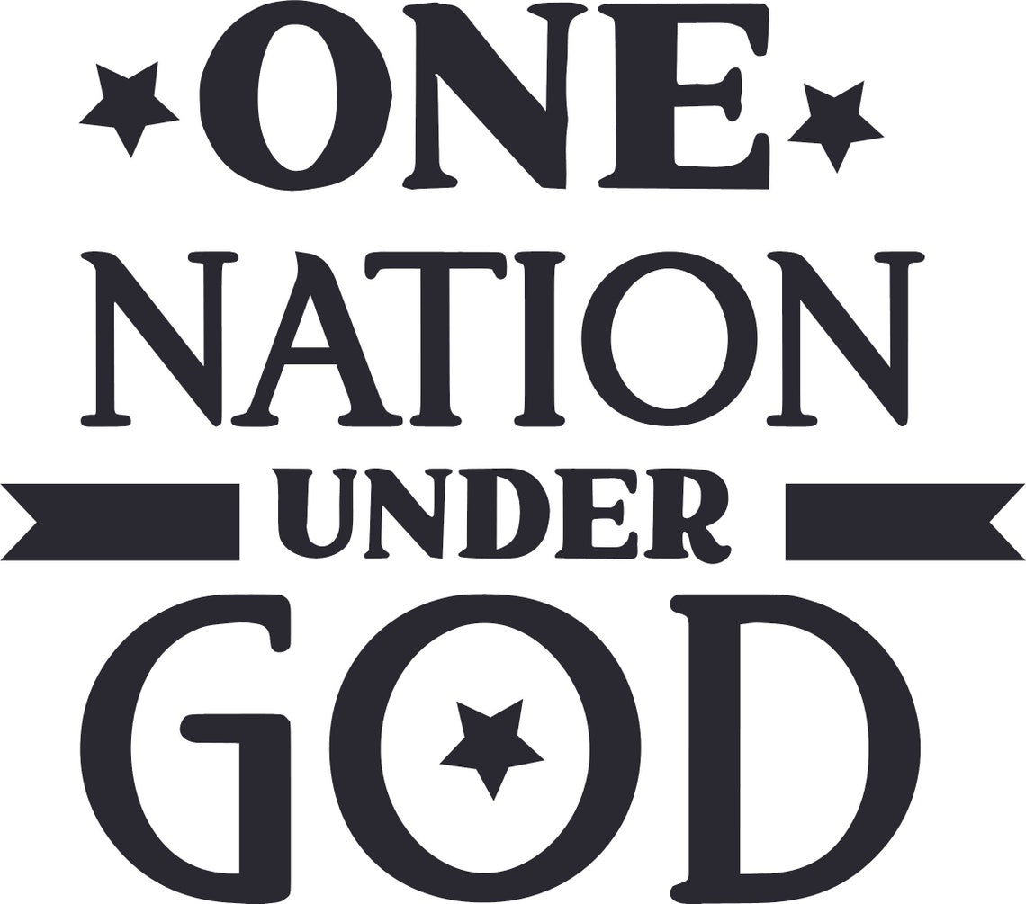 One Nation Under God decal Religious decal Jesus Decal | Etsy