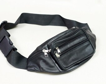 soft leather bum bag