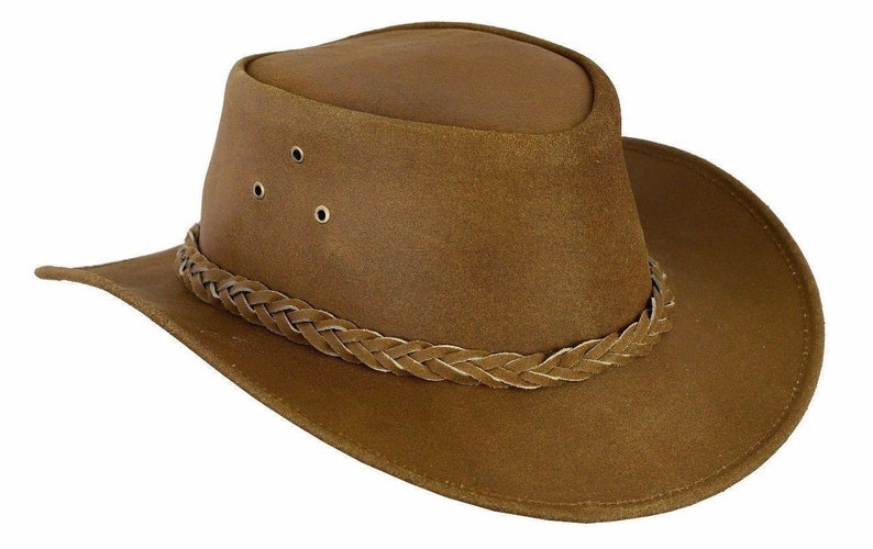 Leather Braided Western Tan Brown Bush 