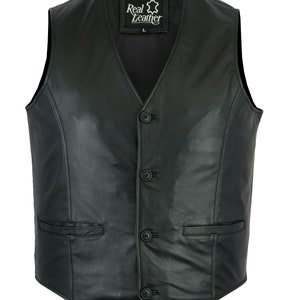 Men's Formal Leather Genuine Waistcoat - Etsy