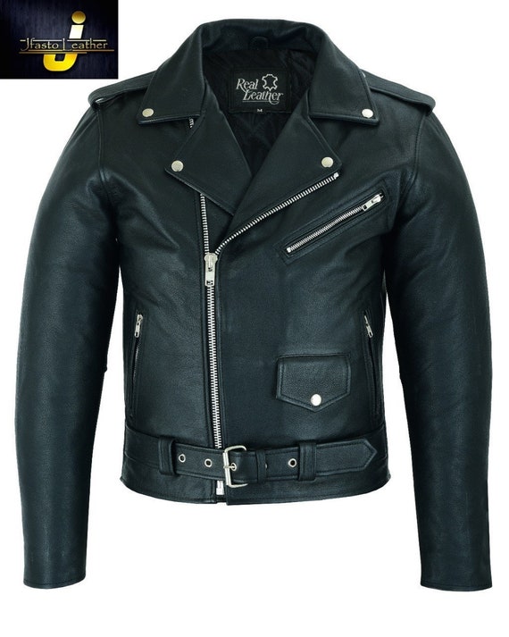 Chaqueta icónica de Marlon Brando: estilo de motocicleta vintage, chaqueta  de motociclista de cuero para hombre, declaración de moda rebelde atemporal  Perfecto -  España