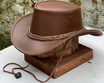 Aussie Cowboy Western Outback Tan Hat Shapeable brim