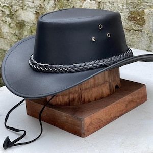 Chapeau de cowboy noir - Style western classique, chapeau de rodéo à bord large pour homme et femme, accessoire de cow-girl élégant