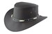 Mens Australian Genuine Leather Bush Hat Style Beaded 