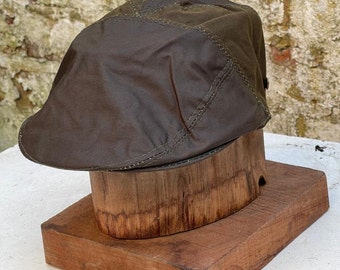 Real Genuine Leather Ivy Cap Distressed Leather Gatsby Newsboy Brown Flat Cap/ Hat