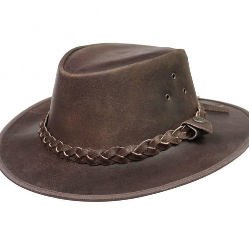 Leather Cowboy Hat Western Style Genuine Premium Leather Hats - Etsy