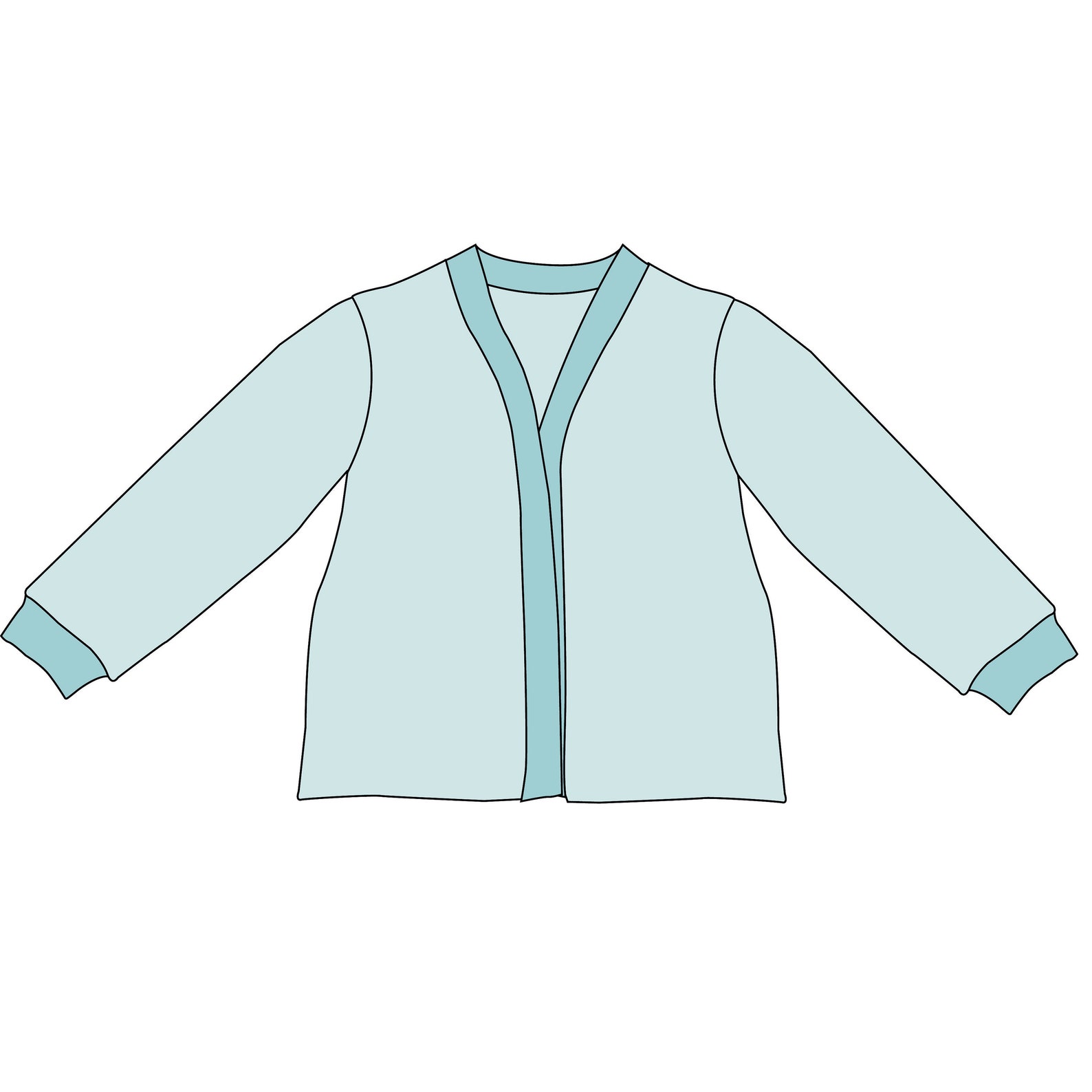 Cardigan sewing pattern PDF and tutorial baby sewing Etsy