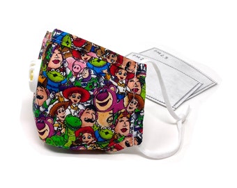 Movie Theme Park Face Mask: Cotton, Breathable, with Filters