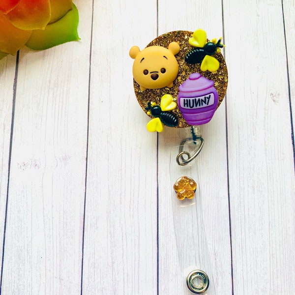 Winnie the Pooh Badge Reel| honey badge| Disney Badge