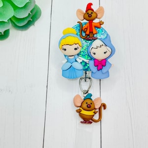 Aschenputtel Rolle | Disney Abzeichen Rolle | Abzeichen Rolle| Prinzessin Abzeichen Reel | Aschenputtel| Disney Ausweishalter
