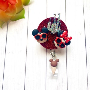Disney badge reel| Disney Castle Badge| Disney Badge| Badge reel| Mickey badge | Minnie badge | Nurse badge