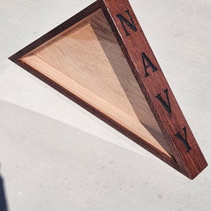 Personalized Memorial Flag Display Case for Burial and Presentation ...