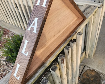 Personalized Memorial Flag Display Case: Solid Oak or Cedar Wood